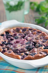 Blackberry clafoutis