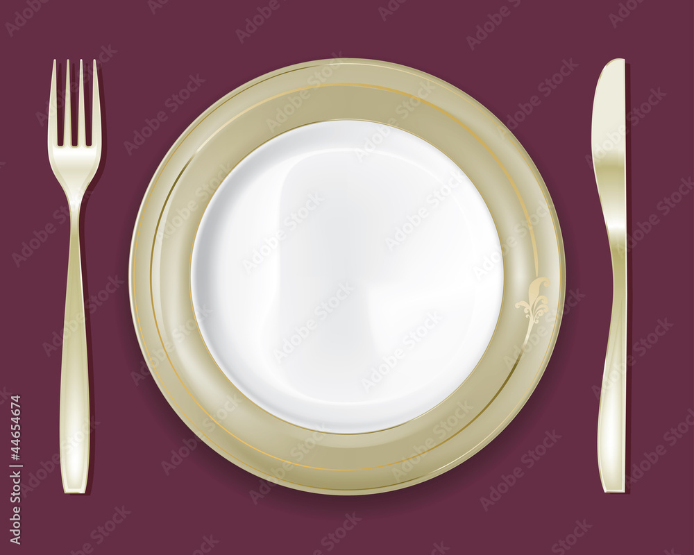 Wall mural Dinner Plate Set 5