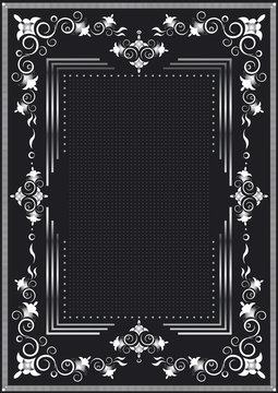 Decorative frame for silver decor