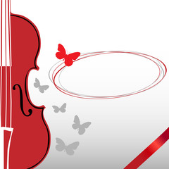 Violin and Butterfly