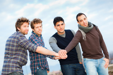 Group of Boys Outside