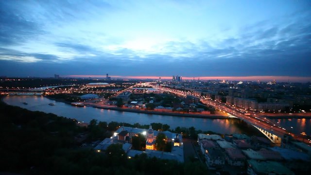 Panorama of district of Moscow