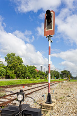 Railroad with Alarm Lights