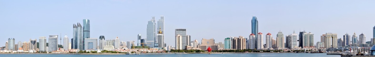 Panoramic views of the city of Qingdao