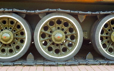 Rollers of the Soviet T-44 tank
