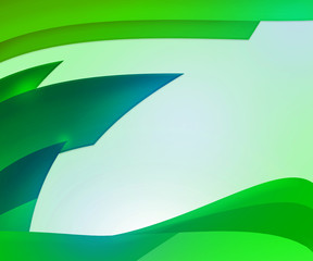 Green Abstract Shapes Background