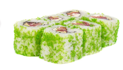 Tobiko Spicy Maki Sushi - Hot Roll with various type of Tobiko (