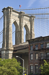 Le pont de Brooklyn à Brooklyn