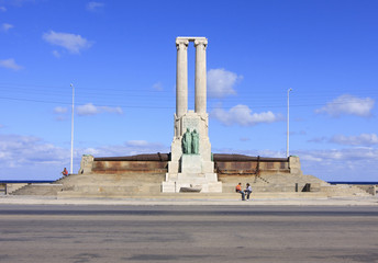 Monument to the American sailors