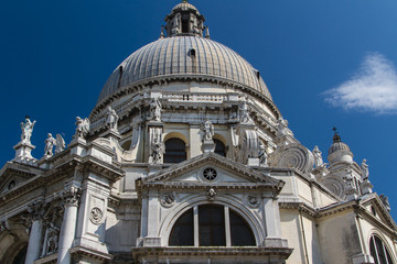 Fototapeta na wymiar The Basilica Santa Maria della Salute in Venice