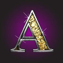 Vector golden figure