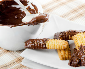 cookies with chocolate