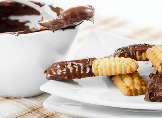cookies with chocolate