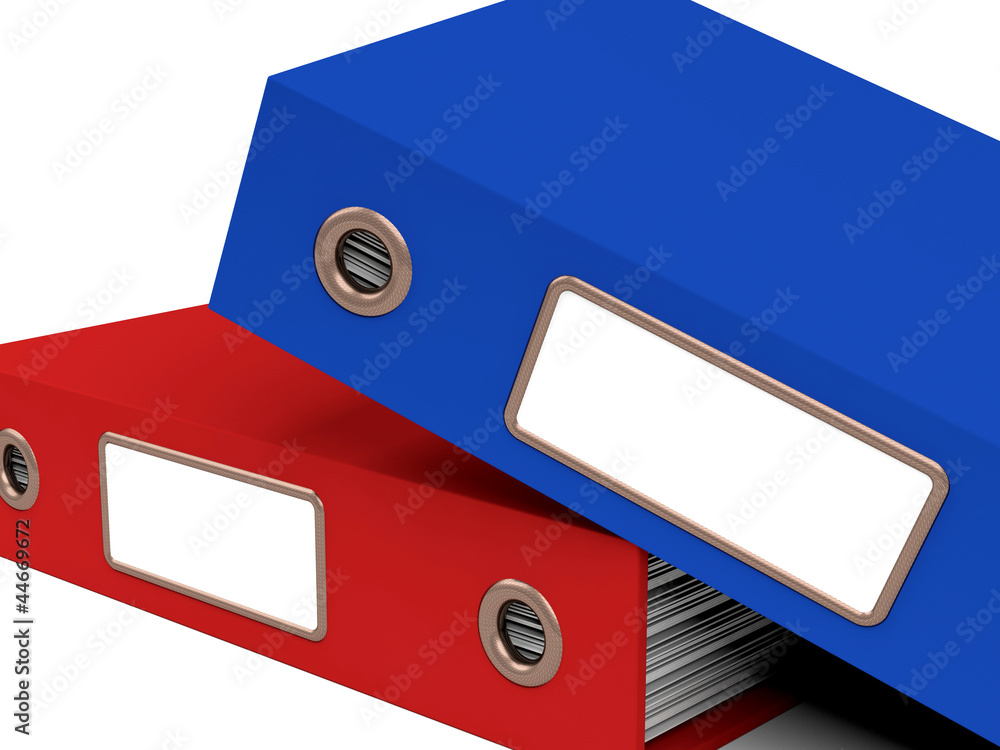 Poster stack of two files for getting office organized