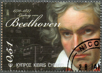 CYPRUS - 2011 : shows Ludwig van Beethoven (1770-1827)