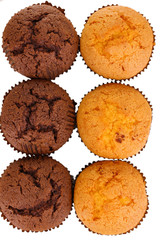 Fresh muffins close-up