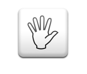 Boton cuadrado blanco mano