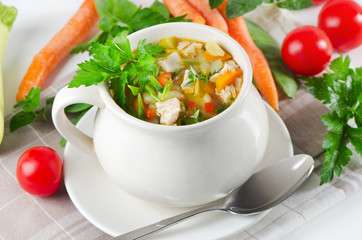 Bowl of vegetable Soup
