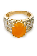 Jewellery ring isolated on white