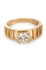 Jewellery ring isolated on white