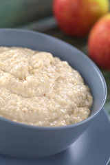 Oatmeal porridge mixed with powdered maca