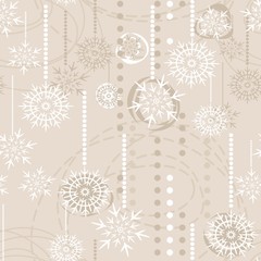 płatki śniegu na jasnym tle © demonique