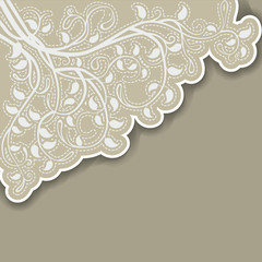 Angular floral background