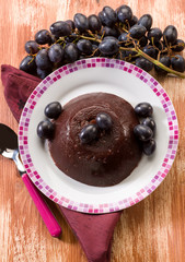 black grape pudding