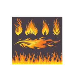 Fire icon set