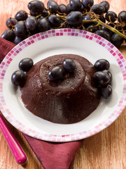 black grape pudding