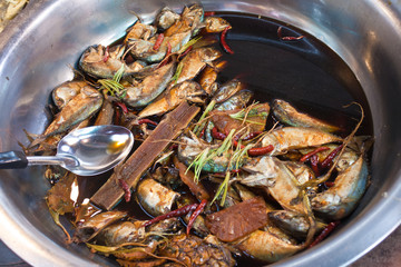 Mackerel fish in market, Thailand
