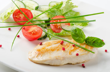 chicken fillet with vegetables
