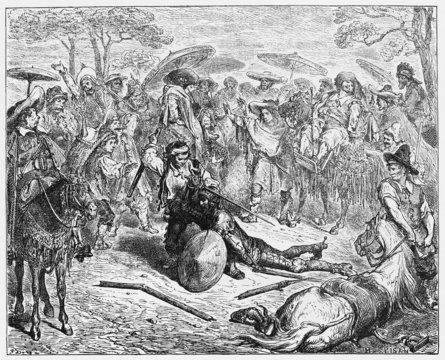 Don Quijote muleteer of the merchants from Toledo