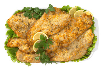 Filetto di pesce persico gratinato