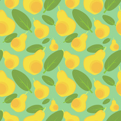Pears seamless patterns