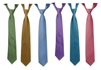Colorful ties collection