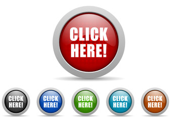 click here icons set