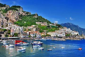 Photo sur Plexiglas Plage de Positano, côte amalfitaine, Italie magnifique côte d& 39 Amalfi, Italie