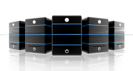 Black storage for web banner or top header