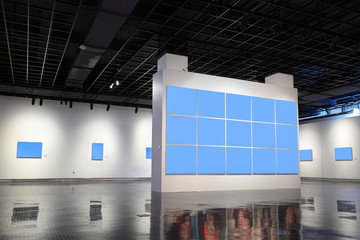 blank exhibition wall