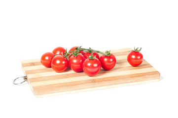 tomatoes on cutting board