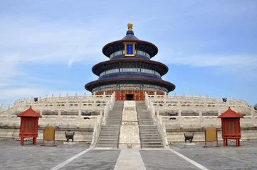 Foto op Canvas Tempel van de Hemel, Gebedszaal voor goede oogsten, Peking, China © Wangkun Jia