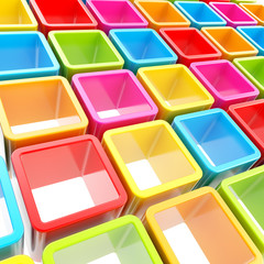 Colorful cube cell composition as abstract background