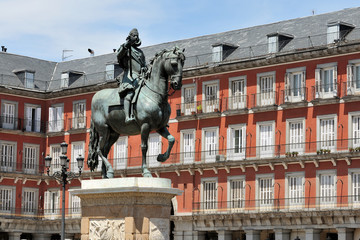 Naklejka premium Plaza mayor de Madrid