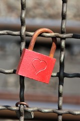 Liebesschloss an der Hohenzollernbr&uuml;cke in K&ouml;ln