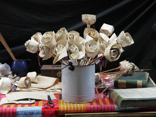 Rosen aus Papier