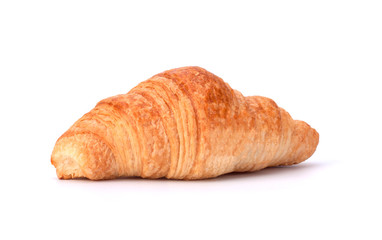 Croissant isolated on the white background