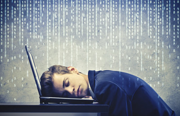Tired businessman