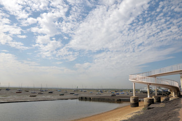 Naklejka premium Footbridge at Leigh-on-sea