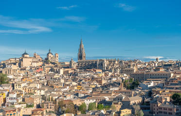 Fototapeta na wymiar Panorama of Toledo, Hiszpania